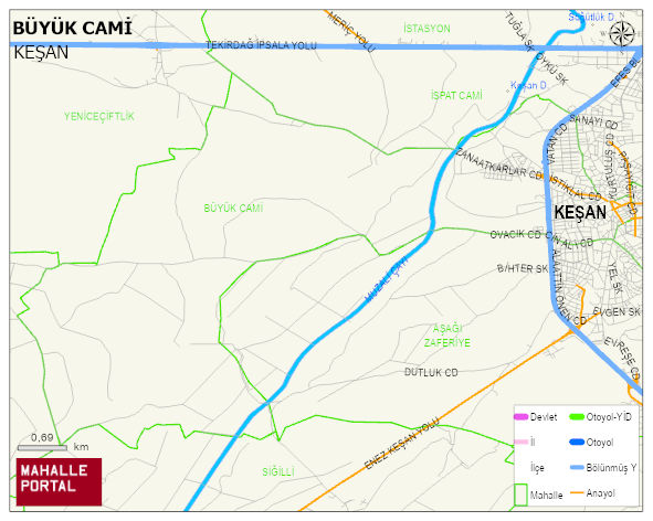 BÜYÜK CAMİ Mahallesi Haritası | Güncel Mahalle ve Köy Haritası