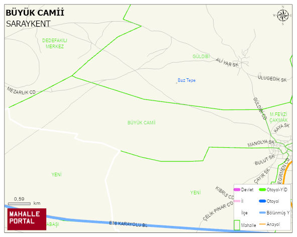 BÜYÜK CAMİİ Mahallesi Haritası | Detaylı Köy ve Mahalle Görünümü