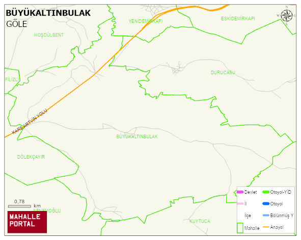 BÜYÜKALTINBULAK Köyü Haritası | Coğrafi Yapı ve Detaylı Haritası