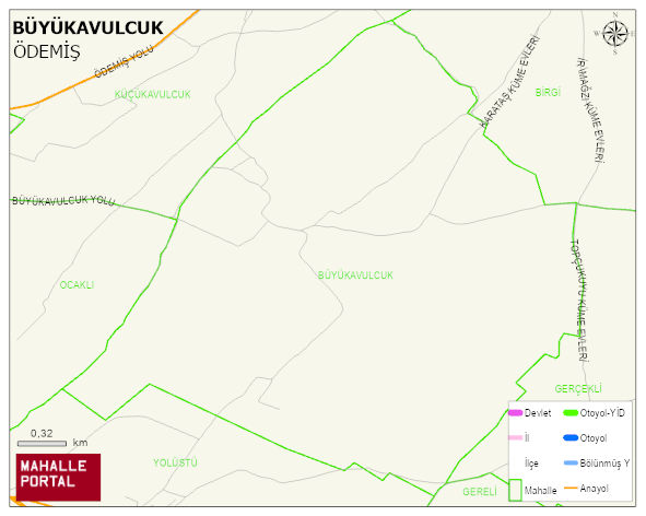 BÜYÜKAVULCUK Mahallesi Haritası | Mahalle Sokak Haritası