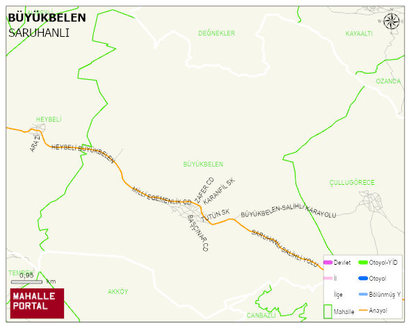 BÜYÜKBELEN Mahallesi Haritası | Detaylı Köy ve Mahalle Görünümü