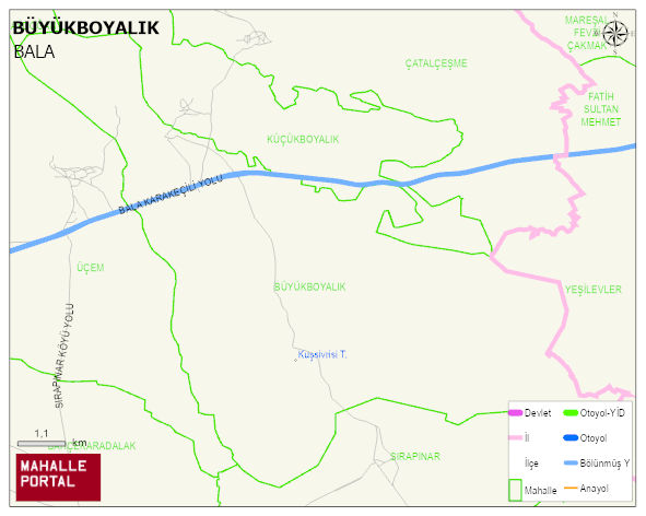 BÜYÜKBOYALIK Mahallesi Haritası | İnteraktif Köy ve Mahalle Sınırları