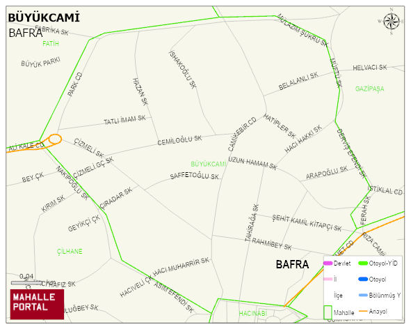 BÜYÜKCAMİ Mahallesi Haritası | İnteraktif Köy ve Mahalle Sınırları