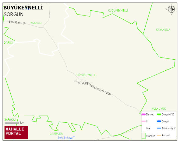 BÜYÜKEYNELLİ Köyü Haritası | İnteraktif Köy ve Mahalle Sınırları