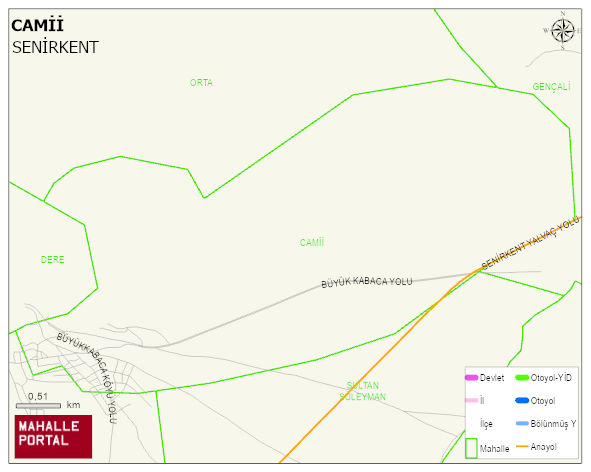 BÜYÜKKABACA BELDESİ CAMİİ Mahallesi Haritası | Dağlar, Ovalar ve Akarsu Bilgileri