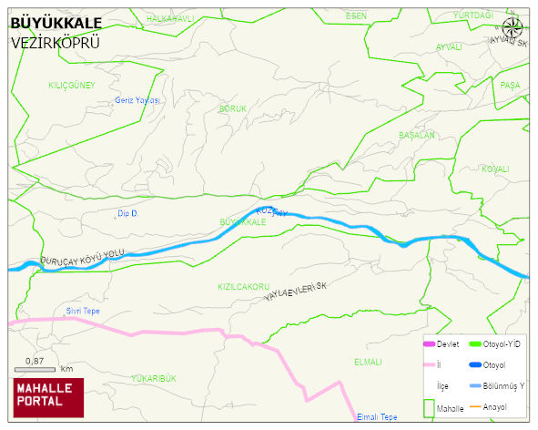 BÜYÜKKALE Mahallesi Haritası | İnteraktif Köy ve Mahalle Sınırları