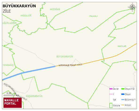 BÜYÜKKARAYÜN Köyü Haritası | İnteraktif Köy ve Mahalle Sınırları