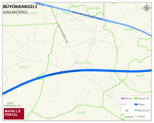 BÜYÜKKARGILI Mahallesi Haritası | Mahalle ve Köy Sınırı
