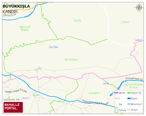 BÜYÜKKIŞLA Köyü Haritası | Güncel Mahalle ve Köy Haritası