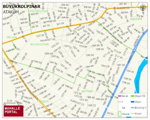 BÜYÜKKOLPINAR Mahallesi Haritası | Mahalle Sokak Haritası