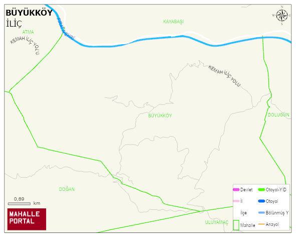 BÜYÜKKÖY Köyü Haritası | Mahalle ve Köy Sınırı