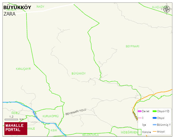 BÜYÜKKÖY Köyü Haritası | Uydu Görüntüsü ve Harita Detayları