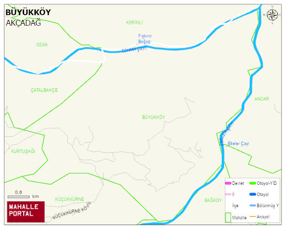BÜYÜKKÖY Mahallesi Haritası | Detaylı Köy ve Mahalle Görünümü