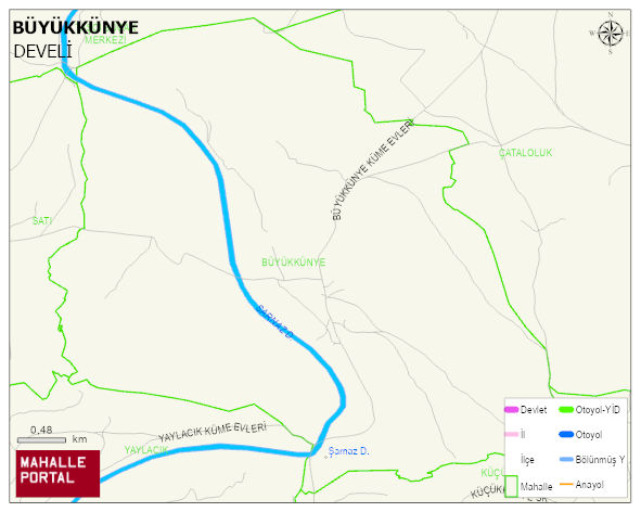 BÜYÜKKÜNYE Mahallesi Haritası | Yükselti ve Doğa Özellikleri
