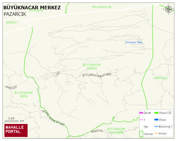 BÜYÜKNACAR MERKEZ Mahallesi Haritası | Uydu Görüntüsü ve Harita Detayları