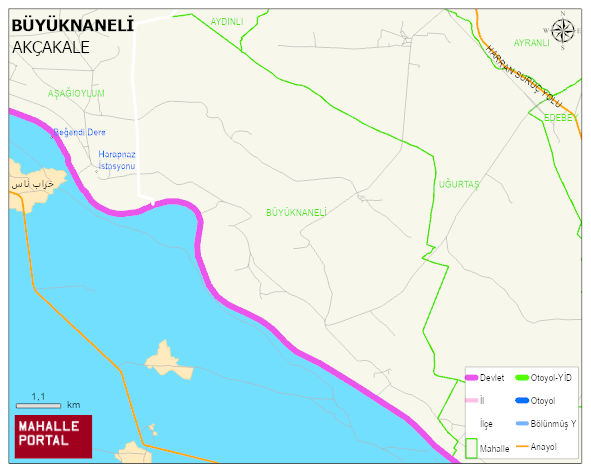 BÜYÜKNANELİ Mahallesi Haritası | İnteraktif Köy ve Mahalle Sınırları