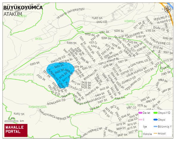 BÜYÜKOYUMCA Mahallesi Haritası | Uydu Görüntüsü ve Harita Detayları