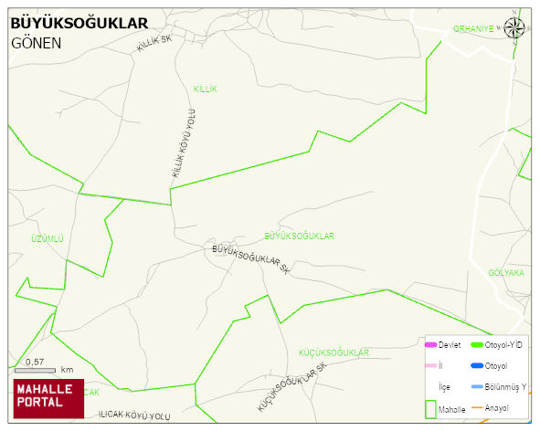 BÜYÜKSOĞUKLAR Mahallesi Haritası | İnteraktif Köy ve Mahalle Sınırları