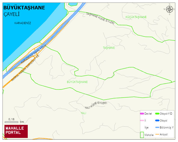 BÜYÜKTAŞHANE Mahallesi Haritası | Mahalle Sokak Haritası