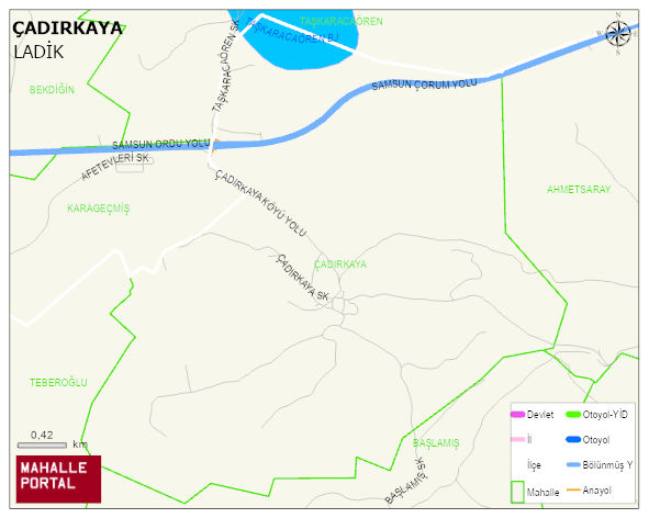 ÇADIRKAYA Mahallesi Haritası | Detaylı Köy ve Mahalle Görünümü