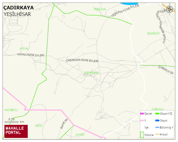 ÇADIRKAYA Mahallesi Haritası | Dağlar, Ovalar ve Akarsu Bilgileri