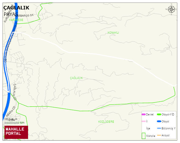 ÇAĞLALIK Mahallesi Haritası | Güncel Mahalle ve Köy Haritası