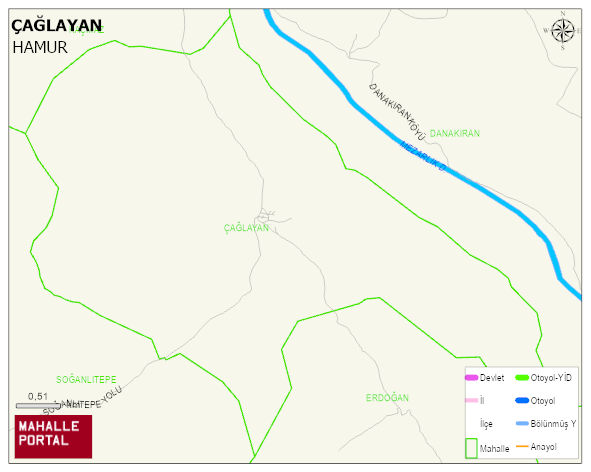 ÇAĞLAYAN Köyü Haritası | İnteraktif Köy ve Mahalle Sınırları
