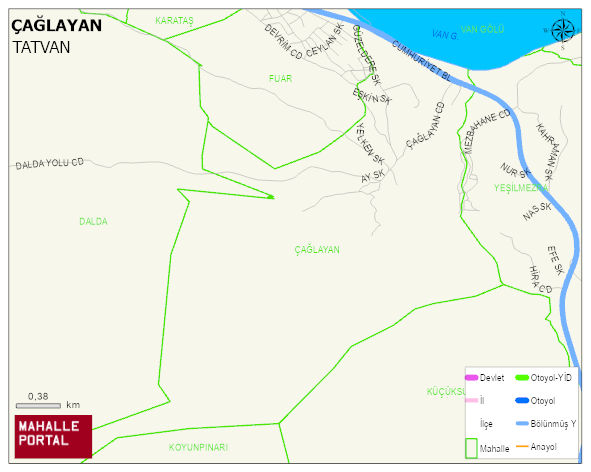 ÇAĞLAYAN Mahallesi Haritası | Güncel Mahalle ve Köy Haritası