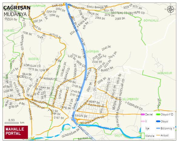 ÇAĞRIŞAN Mahallesi Haritası | İnteraktif Köy ve Mahalle Sınırları