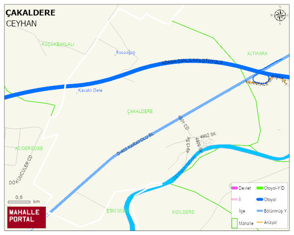ÇAKALDERE Mahallesi Haritası | Uydu Görüntüsü ve Harita Detayları