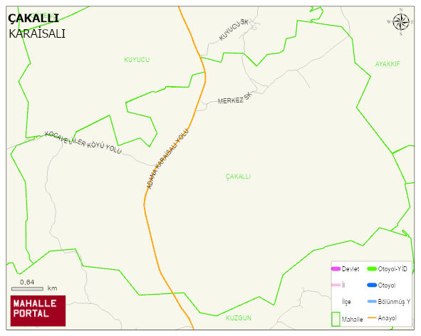 ÇAKALLI Mahallesi Haritası | Uydu Görüntüsü ve Harita Detayları