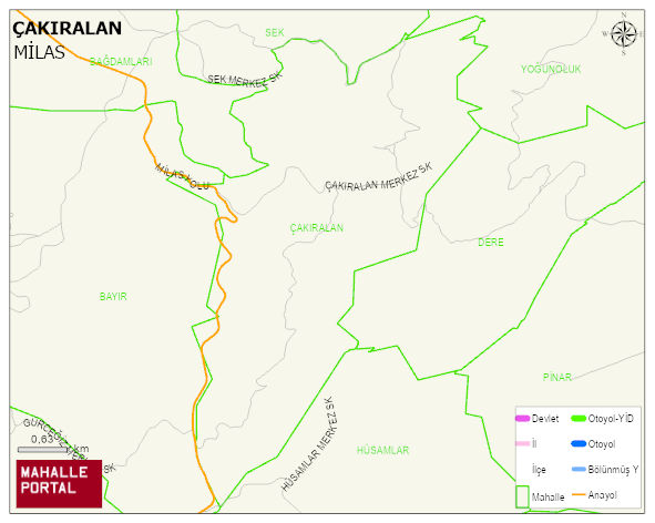 ÇAKIRALAN Mahallesi Haritası | Sayısal Bölge Görünümü