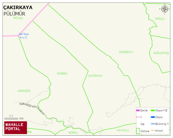 ÇAKIRKAYA Köyü Haritası | Mahalle ve Köy Sınırı