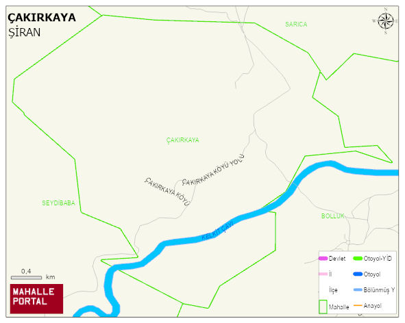 ÇAKIRKAYA Köyü Haritası | İnteraktif Köy ve Mahalle Sınırları