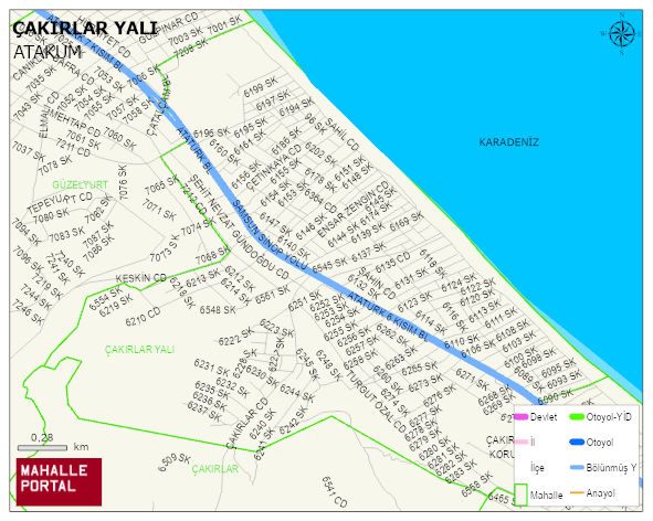 ÇAKIRLAR YALI Mahallesi Haritası | Uydu Görüntüsü ve Harita Detayları