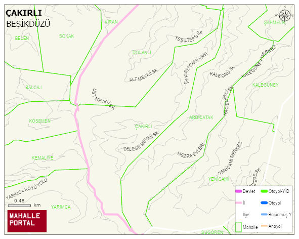 ÇAKIRLI Mahallesi Haritası | Güncel Mahalle ve Köy Haritası