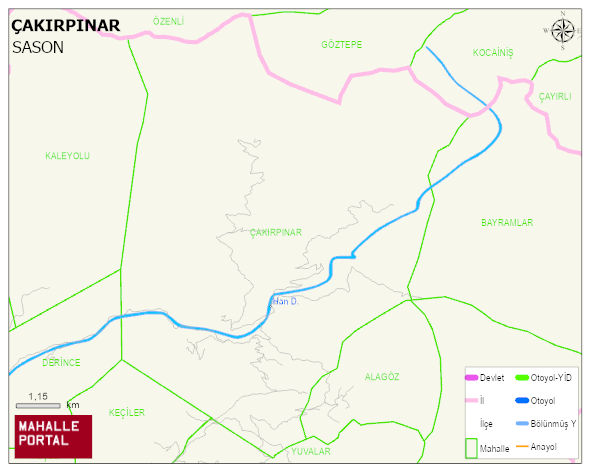 ÇAKIRPINAR Köyü Haritası | İnteraktif Köy ve Mahalle Sınırları
