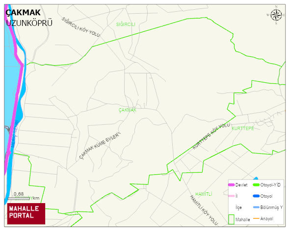 ÇAKMAK Köyü Haritası | Uydu Görüntüsü ve Harita Detayları