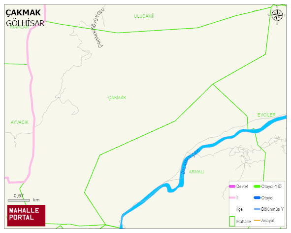 ÇAKMAK Mahallesi Haritası | Sayısal Bölge Görünümü