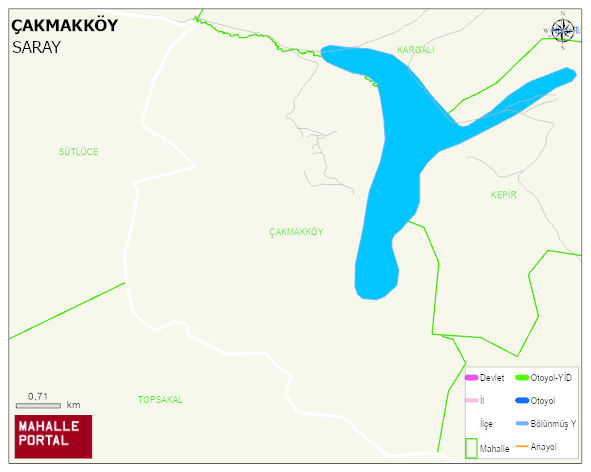 ÇAKMAKKÖY Mahallesi Haritası | İnteraktif Köy ve Mahalle Sınırları