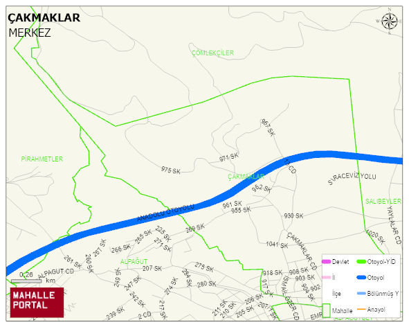 ÇAKMAKLAR Mahallesi Haritası | Güncel Mahalle ve Köy Haritası