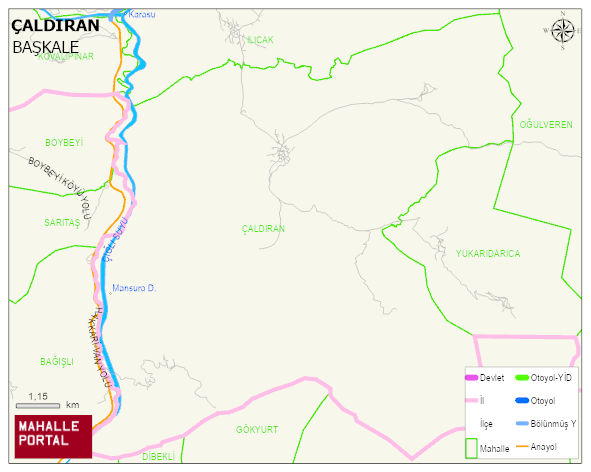 ÇALDIRAN Mahallesi Haritası | Uydu Görüntüsü ve Harita Detayları