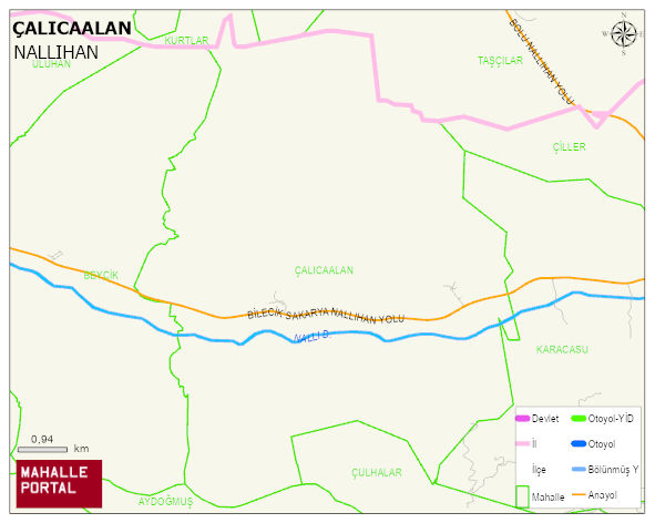 ÇALICAALAN Mahallesi Haritası | Güncel Mahalle ve Köy Haritası