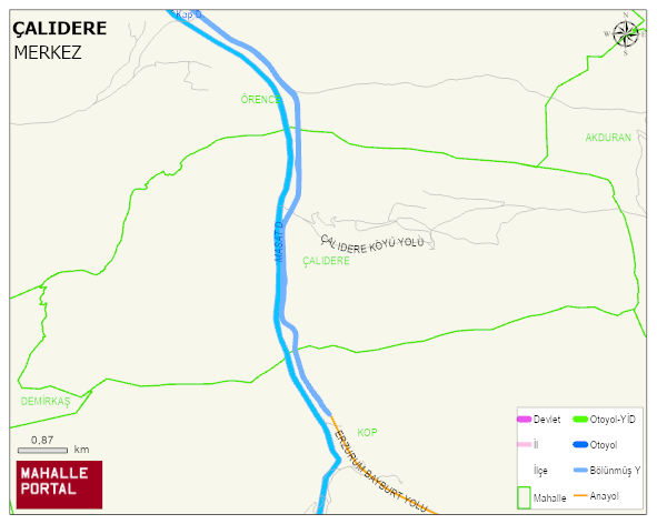 ÇALIDERE Köyü Haritası | Uydu Görüntüsü ve Harita Detayları