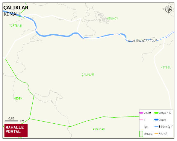 ÇALIKLAR Köyü Haritası | Uydu Görüntüsü ve Harita Detayları
