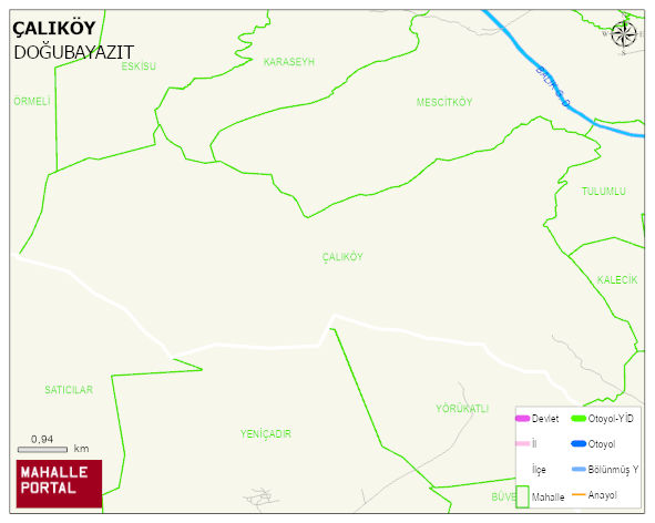 ÇALIKÖY Köyü Haritası | Detaylı Köy ve Mahalle Görünümü