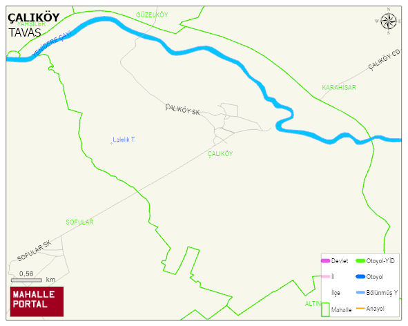 ÇALIKÖY Mahallesi Haritası | Mahalle ve Köy Sınırı