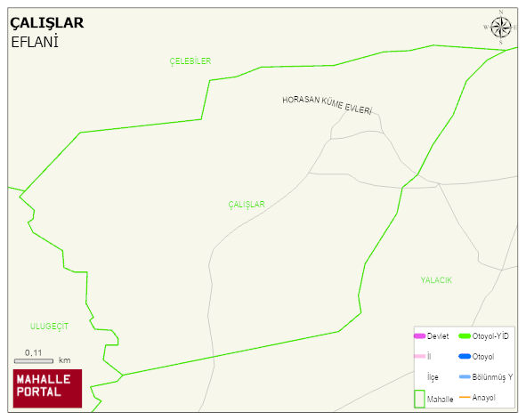 ÇALIŞLAR Mahallesi Haritası | Güncel Mahalle ve Köy Haritası