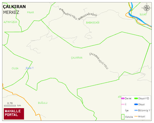 ÇALKIRAN Köyü Haritası | İnteraktif Köy ve Mahalle Sınırları