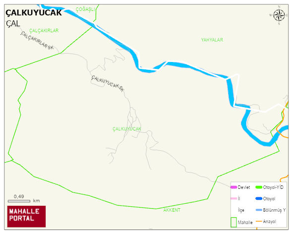 ÇALKUYUCAK Mahallesi Haritası | İnteraktif Köy ve Mahalle Sınırları